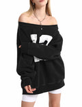 Hatant Womens Oversized Sweatshirt