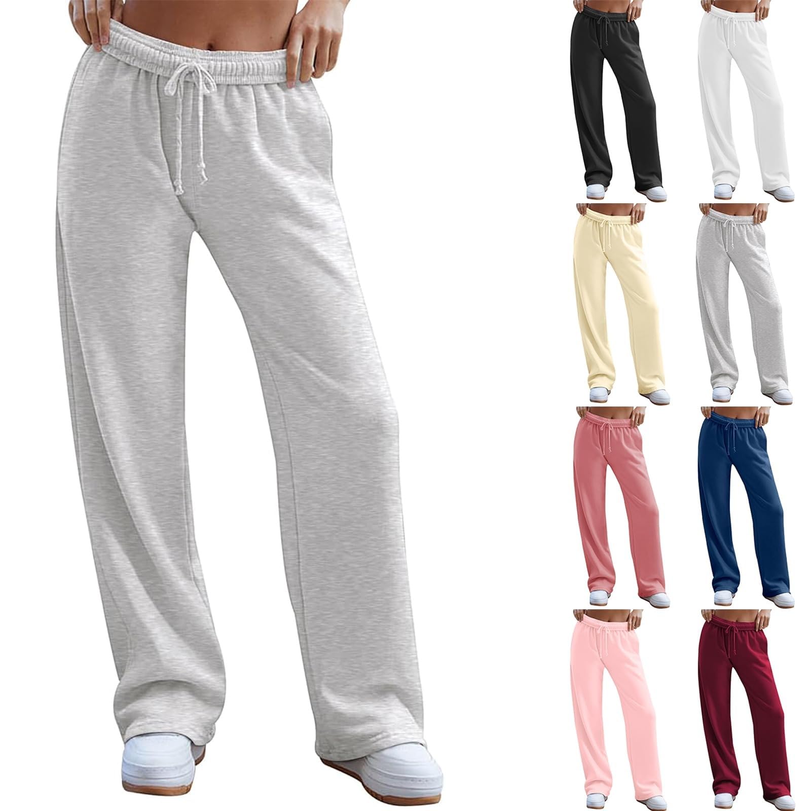 Womens Sweatpants Baggy High Waisted
