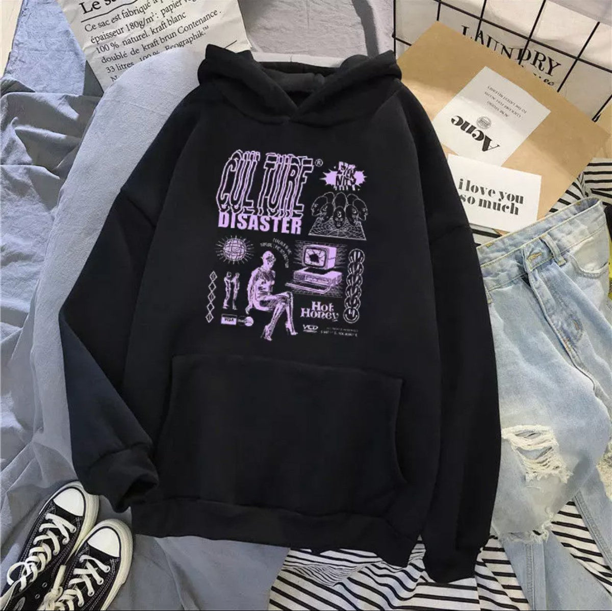 Thickened Loose Velvet Hoodies