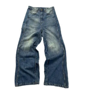 REDDACHiC Retro Blue Wide Leg Baggy Jeans
