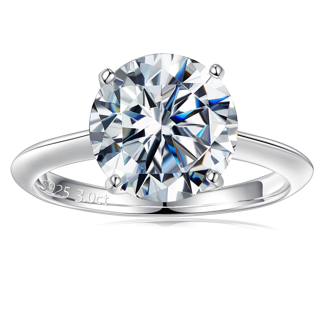 Turandoss 3ct Moissanite Rings for Women