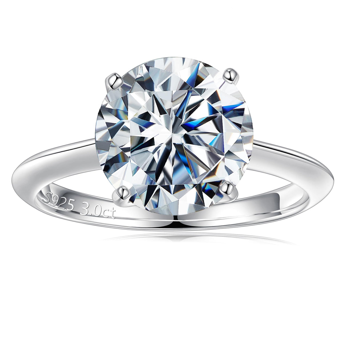 Turandoss 3ct Moissanite Rings for Women