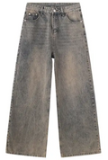 IEFB Men's Baggy Jeans Vintage Loose Wide Leg Denim